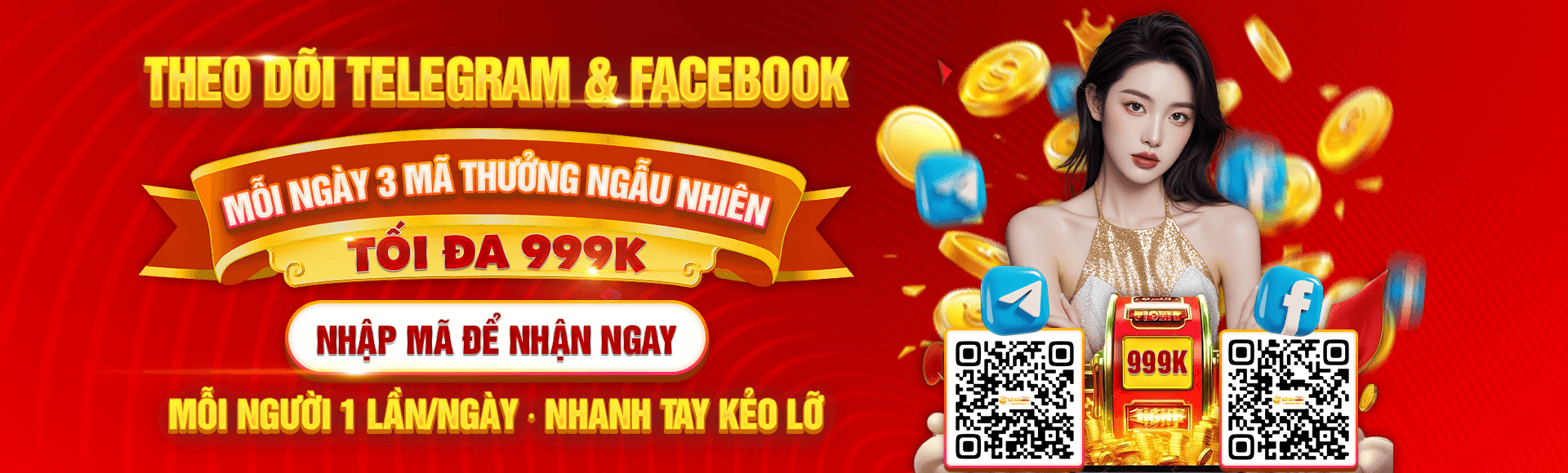 theo dõi telegram facebook tặng giftcode
